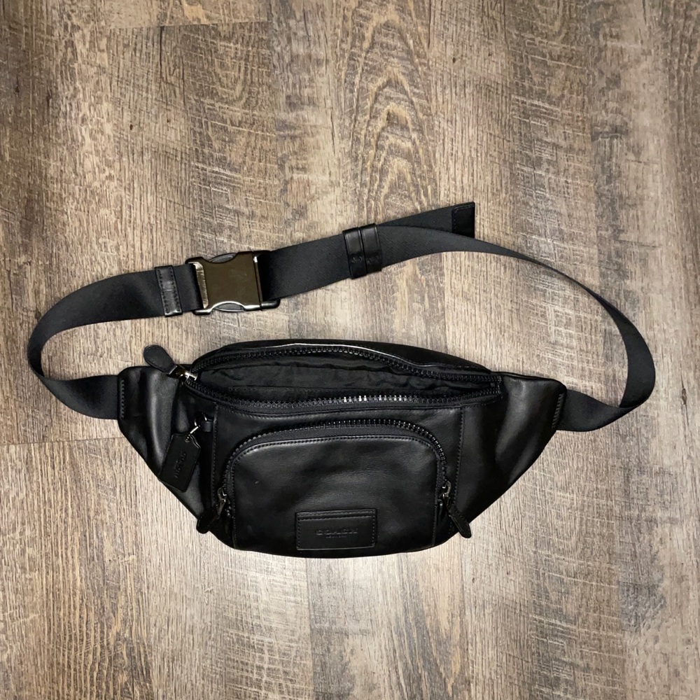 Coach track belt bag